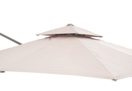 Double top patio paraplu tuin parasol waterdicht luifel AJUNION W300xD300xH260cm