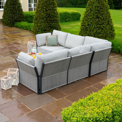 Ronde koffietafel en sofa set AJUNION Luxe moderne all weather stof voor binnenplaats