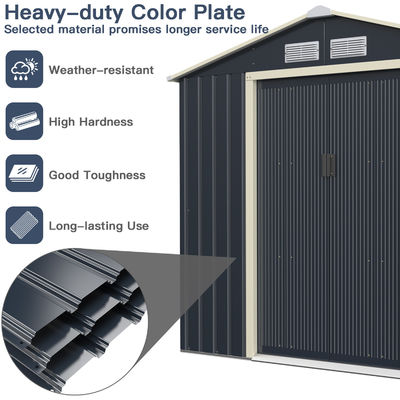 Metalen tuinbouw met 4 ventilatiepunten 43 kg poederbedekt raam door AJUNION