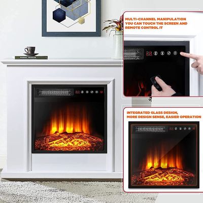 18 inch elektrische open haard muur gemonteerd met verstelbare thermostaat en afstandsbediening