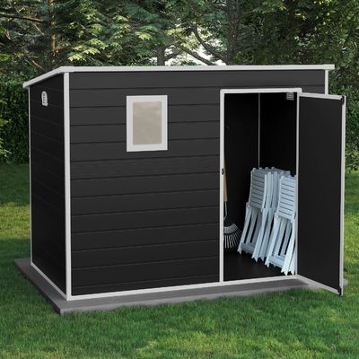 Organiseer uw tuin gereedschappen efficiënt met W236xD130xH194cm vergrendelbaar tuinhuis