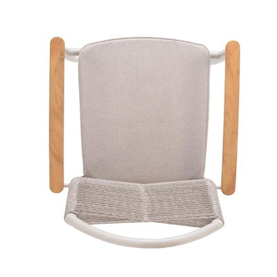 Geniet van een frisse maaltijd met AJUNION Luxe Aluminium Tuin Set en touw weven fauteuil