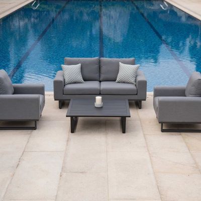 Vergroot je tuin met AJUNION All Weather Stof Buitenmeubelen Sofa Lounge Set