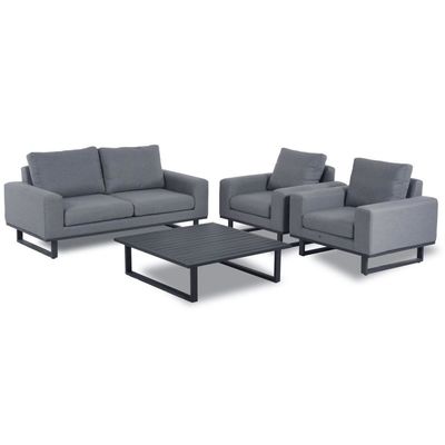 Vergroot je tuin met AJUNION All Weather Stof Buitenmeubelen Sofa Lounge Set