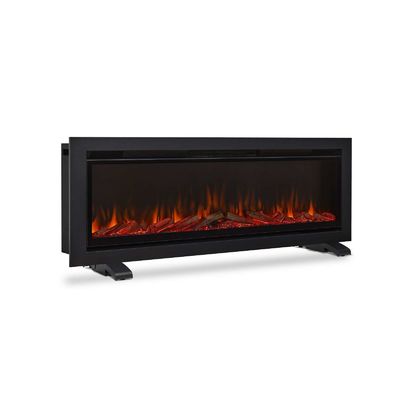 Moderne muur gemonteerde elektrische open haard met 6 vlam kleuren en 3d waterdamp
