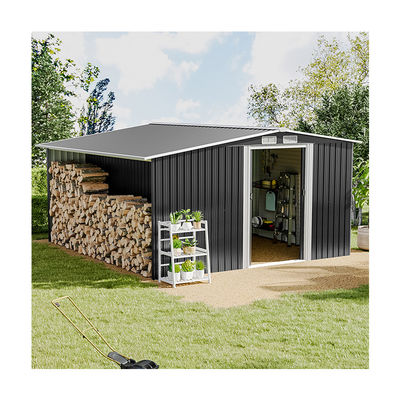 Rodent Proof AJUNION Buitentuinhuis met brandhoutopslag W329xD313xH178cm