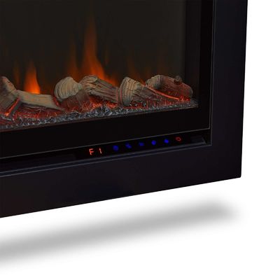 Moderne muur gemonteerde elektrische open haard met 6 vlam kleuren en 3d waterdamp