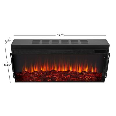 Elektrische TV-stand voor open haard met verstelbare thermostaat en geen app-besturing door AJUNION
