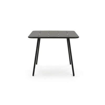 4 zitplaatsen metalen staal buitemeubilair tuin set met vierkante tafel en eetstoelen