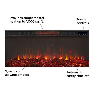Elektrische TV-stand voor open haard met verstelbare thermostaat en geen app-besturing door AJUNION