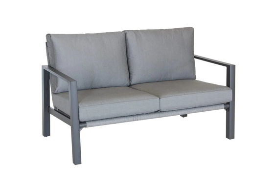 Beach Relaxation AJUNION's Luxe Geweven touw Tuinbank Aluminium Frame Lounge Set