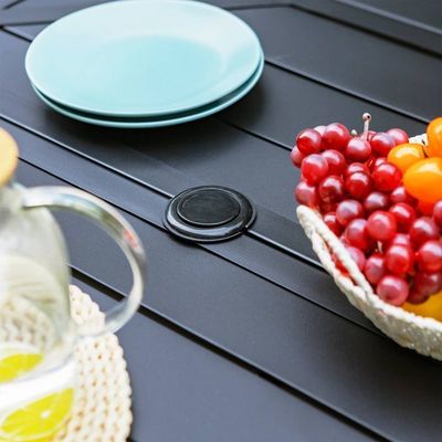 Stijlvol en functioneel AJUNION Tuin Set met L64 x W39 x H29 Inch Eettafel Grootte