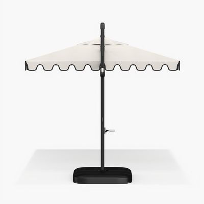 18" W x 103" H AJUNION Moderne aluminium waterdichte parasol voor commercieel restaurant
