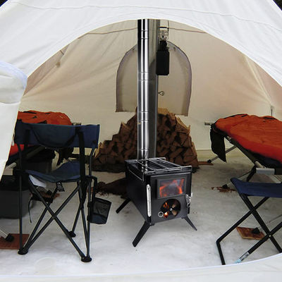 Draagbare opvouwbare zwarte hout brandende vuurputten Perfect voor buiten kamperen en picknicken