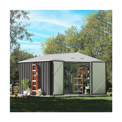 Buitenopslaggereedschappen Schuur Metalen huis van grote grootte 8x10 ft met 66,5 inch hoge stalen deuren