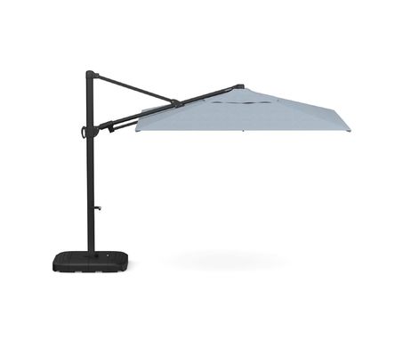 Waterdicht buitenparaplu AJUNION Grote grootte Aluminium Cantilever Paraplu met basis