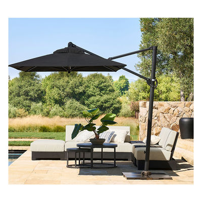 Waterdicht zonnescherm Aluminium Parasol 10ft rechthoekige Kantelever Patio Paraplu voor tuin