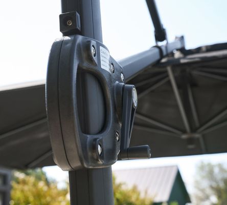 Waterdicht zonnescherm Aluminium Parasol 10ft rechthoekige Kantelever Patio Paraplu voor tuin
