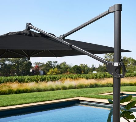 Waterdicht zonnescherm Aluminium Parasol 10ft rechthoekige Kantelever Patio Paraplu voor tuin