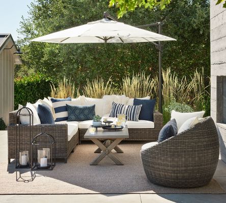 16.5"L x 6"W x 90"H paraplu Pakket Luxe Aluminium Patio Paraplu en Meer Opties