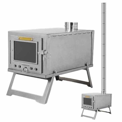21*27.5*37.5 cm Mini vouwbare ultralichte verwarmingsoven voor buitenkamperen Wandelen Zwart