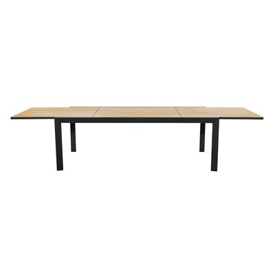 Y Postverpakking 8 zitplaatsen Outdoor dining set met metalen meubels en tafel van teakhout