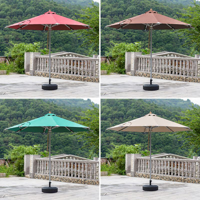 Buitenmeubilair Aluminiumbuis Ronde trektouw Parasol paraplu voor terras en zwembad