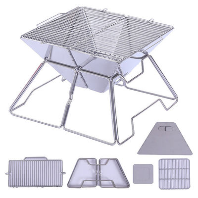 Afklapbare draagbare camping Houtskool Barbecue BBQ Grill voor wandelen buiten Picknick en BBQ