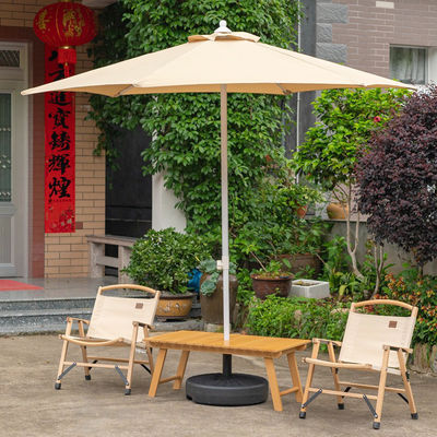 Camping Ronde Aluminium Centrum Palen Paraplu voor Outdoor Restaurant Cafe Hotel Garden Beach