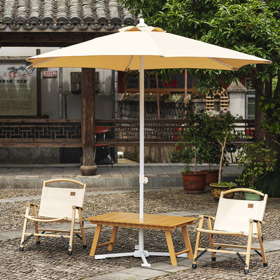 Camping Ronde Aluminium Centrum Palen Paraplu voor Outdoor Restaurant Cafe Hotel Garden Beach