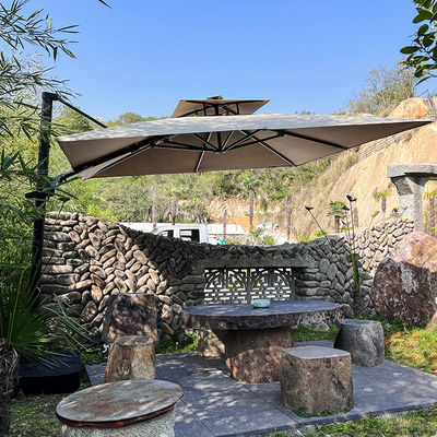 Postverpakking Persoonlijke Hof Tuin paraplu Aluminium Cantilever Parasol voor buiten