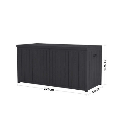 Weerbestendige buitenopslag voor tuinbelasting &gt; 10 kg W 56 x L 125 x H 61,5 cm