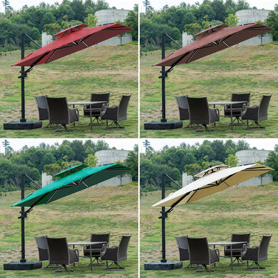 Postverpakking Persoonlijke Hof Tuin paraplu Aluminium Cantilever Parasol voor buiten