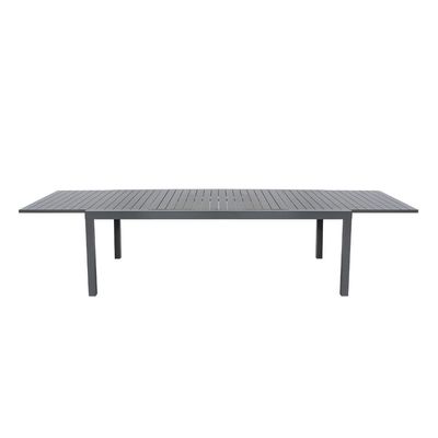 Metalen buitemeubilair eetkamer set AJUNION Luxe aluminium uitbreidbare metalen tafel