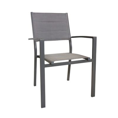 Metalen buitemeubilair eetkamer set AJUNION Luxe aluminium uitbreidbare metalen tafel