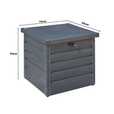 Modern Design AJUNION 600L Metalen Waterdichte Outdoor Tuinopslag voor het zwembad
