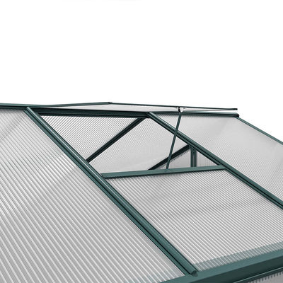 10x6 ft Transparante tuin kas Polycarbonaat met 2 ventilatie schuren Type Transparante
