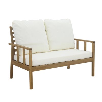 Terras Massivhouten Tuin Set Teakhouten Buitenmeubilair Sofa Set Tuin Lounge Stoel