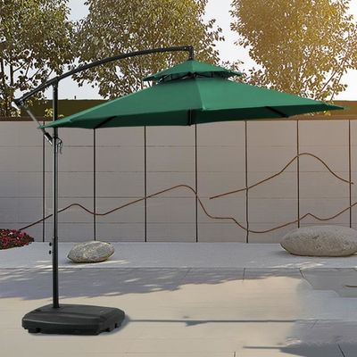 Achtertuin BBQ meubels Grote ronde aluminium bananen paraplu voor buiten plezier