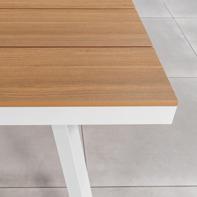 Metalen tuinmeubilair met touwweefsel Eetstoel met 6 zitplaatsen Outdoor Eet Set