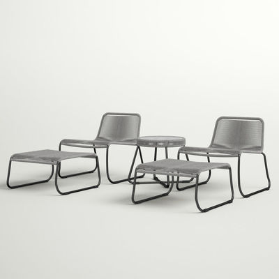 Minimalistisch ontwerp Tuin Set 2 zitplaatsen Outdoor meubels Lounge Set voor tuin bij het zwembad