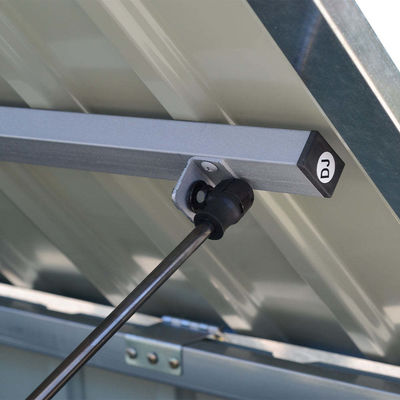 Gegalvaniseerde stalen kofferbak opslagruimte met sluitbare deuren Rootproof metalen type staal