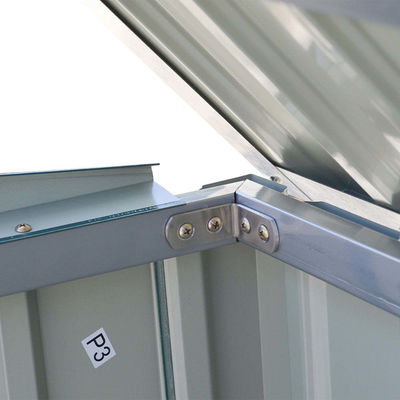 Gegalvaniseerde stalen kofferbak opslagruimte met sluitbare deuren Rootproof metalen type staal