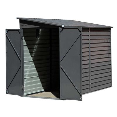 Tuinfietsshed AJUNION 9ft robuust stalen motorfiets opslagruimte met slot