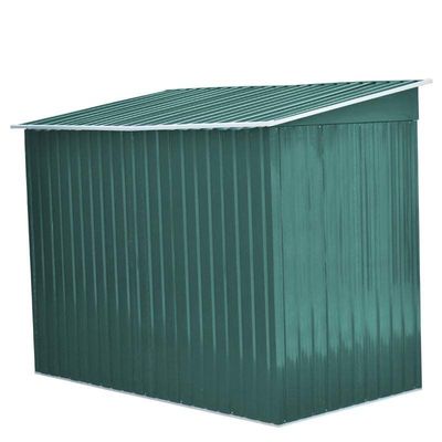 Root Proof AJUNION 4x6ft tuin schuur dubbele schuifdeur metalen opslag schuur voor gereedschap fiets