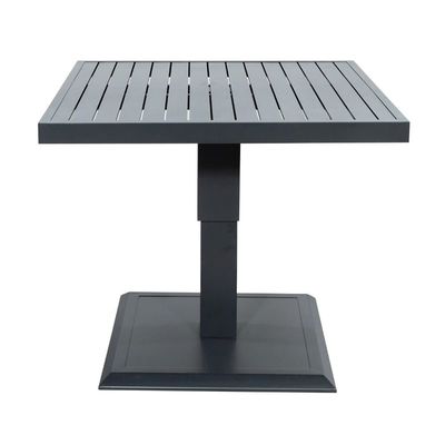 Verstelbare hoogte Buiten Eettafel met fauteuil AJUNION Moderne Aluminium Patio Set
