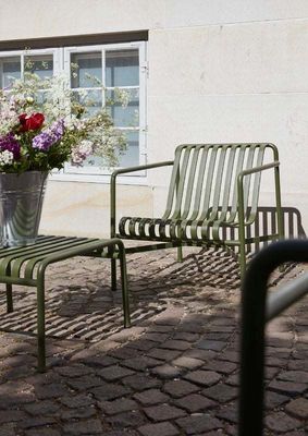 AJUNION Metalen buitemeubilair Achtertuin Patio Stoel Minimalistische stalen loungestoel voor tuin