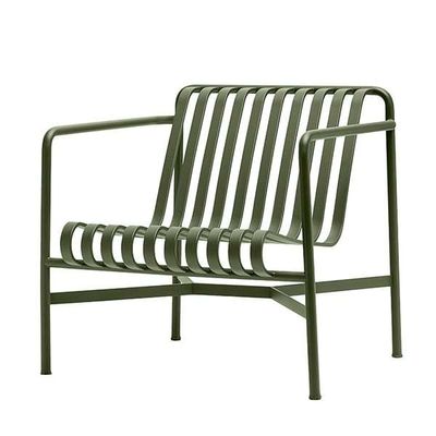 AJUNION Metalen buitemeubilair Achtertuin Patio Stoel Minimalistische stalen loungestoel voor tuin