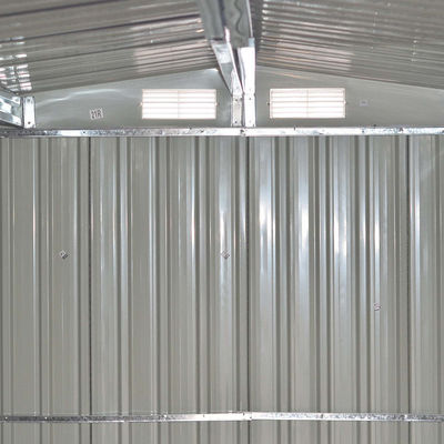 Gemakkelijk te monteren AJUNION Metalen tuinschuur voor buitenopslag en brandhoutoplossingen