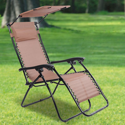 Custom Logo Traditionele design stijl Chaise Opvouwbare leunstoel Loungestoel voor kamperen